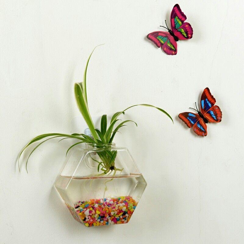 Geometric Glass Hanging Fish Tank
