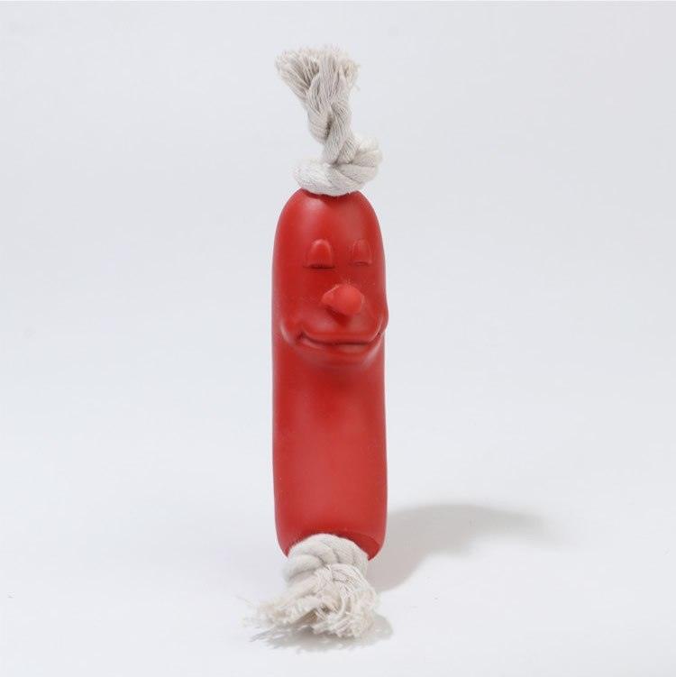 Deliciously Fun Sausage-Shaped Dog Chew Toy