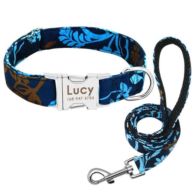 Personalized Pet Dog Collar With Engraved Name And Contact Details - Ideal For Large Dogs