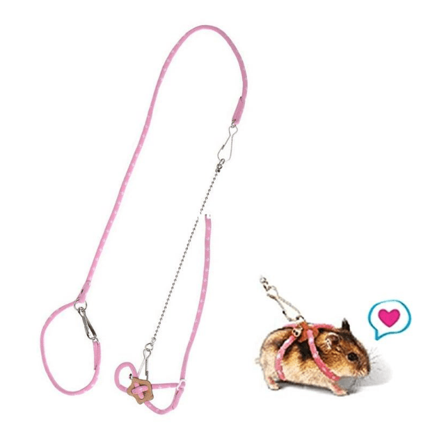 Super Soft Adjustable Hamster Traction Rope With Bell