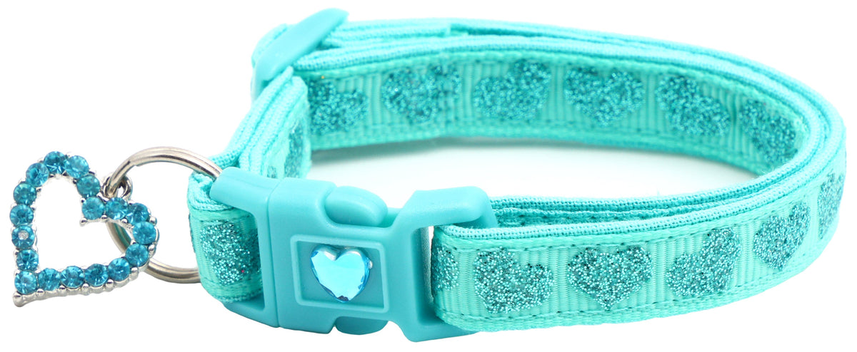 Glitter Hearts Breakaway Cat Collar