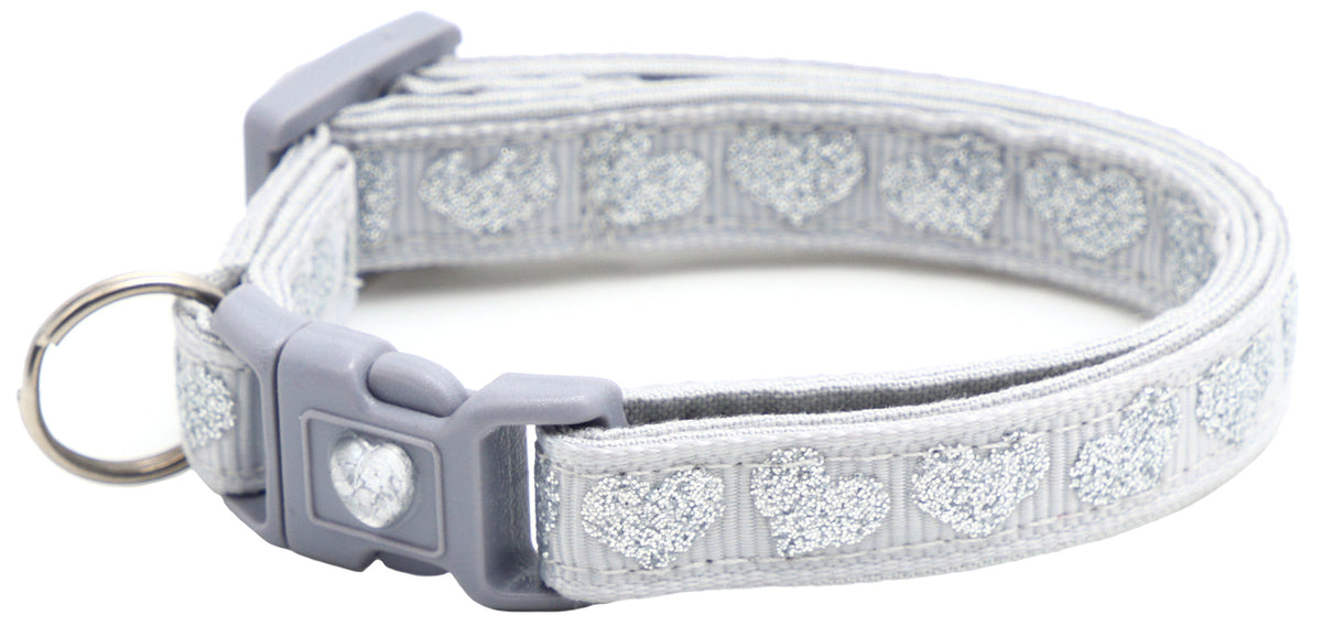 Glitter Hearts Breakaway Cat Collar