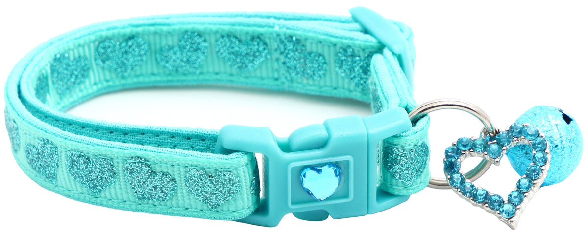 Glitter Hearts Breakaway Cat Collar
